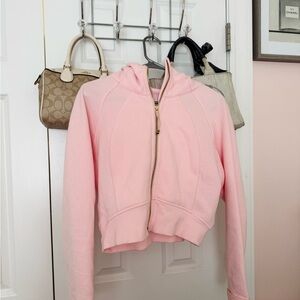 lululemon scuba full-zip cropped hoodie